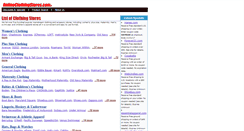 Desktop Screenshot of onlineclothingstores.com